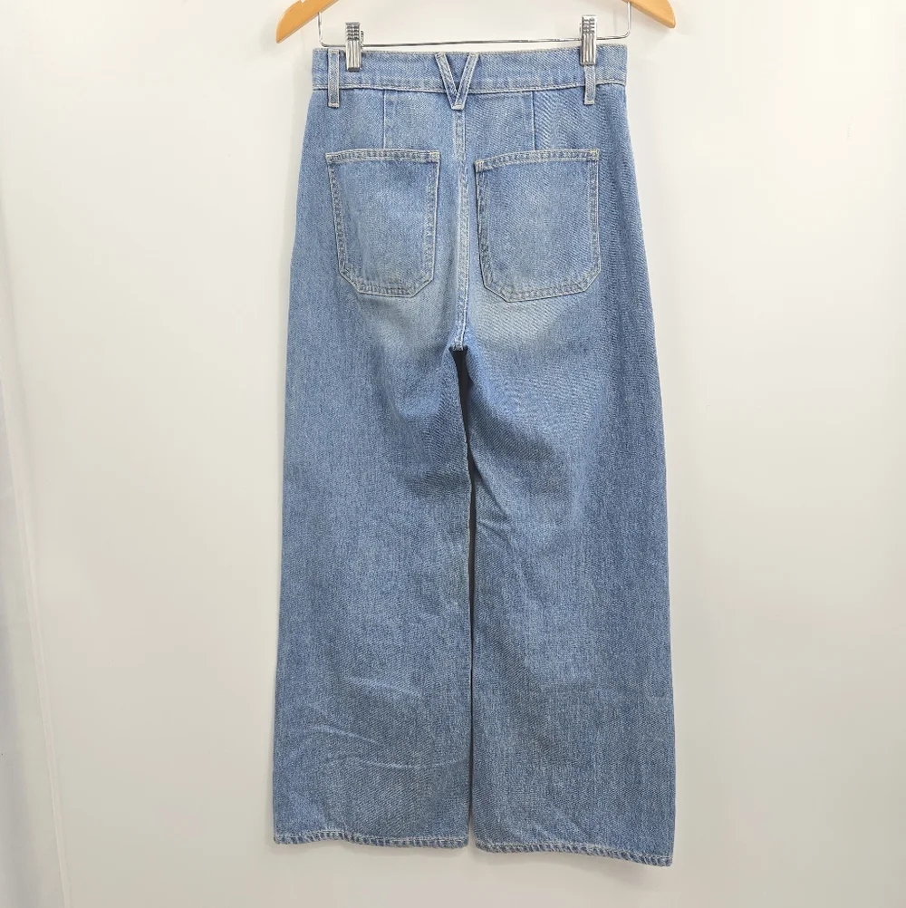 Veronica Beard Grant Jeans Wide Leg‎ Crop